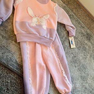 NWT VINTAGE Willow Bay Easter Bunny Outfit